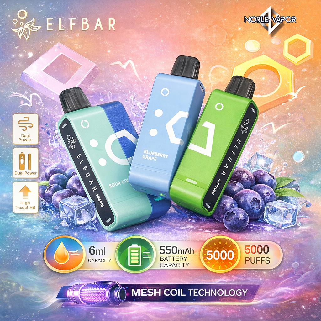 Elfbar SnapSmart 14K Disposable Pod Vape – 14,000 Puffs Rechargeable Vape with Magnetic Pods, Battery & LED Display