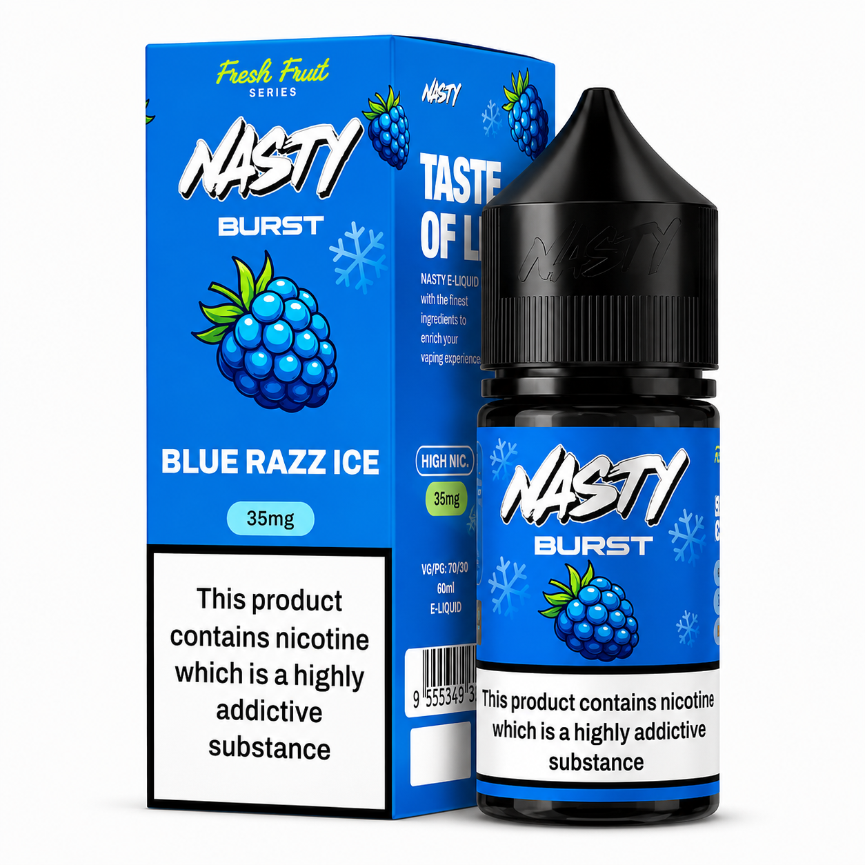 Nasty Burst Blue Razz Ice Nic Salt 30ML | 35mg & 50mg