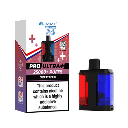 Hayati Pro Ultra Plus 25K Cherry Berry Prefilled Pod + Refill
