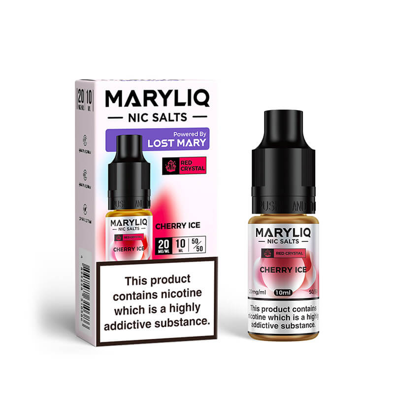 Lost Mary Maryliq x Crystal Cherry Ice 10ml Nic Salt E-Liquid - 20mg