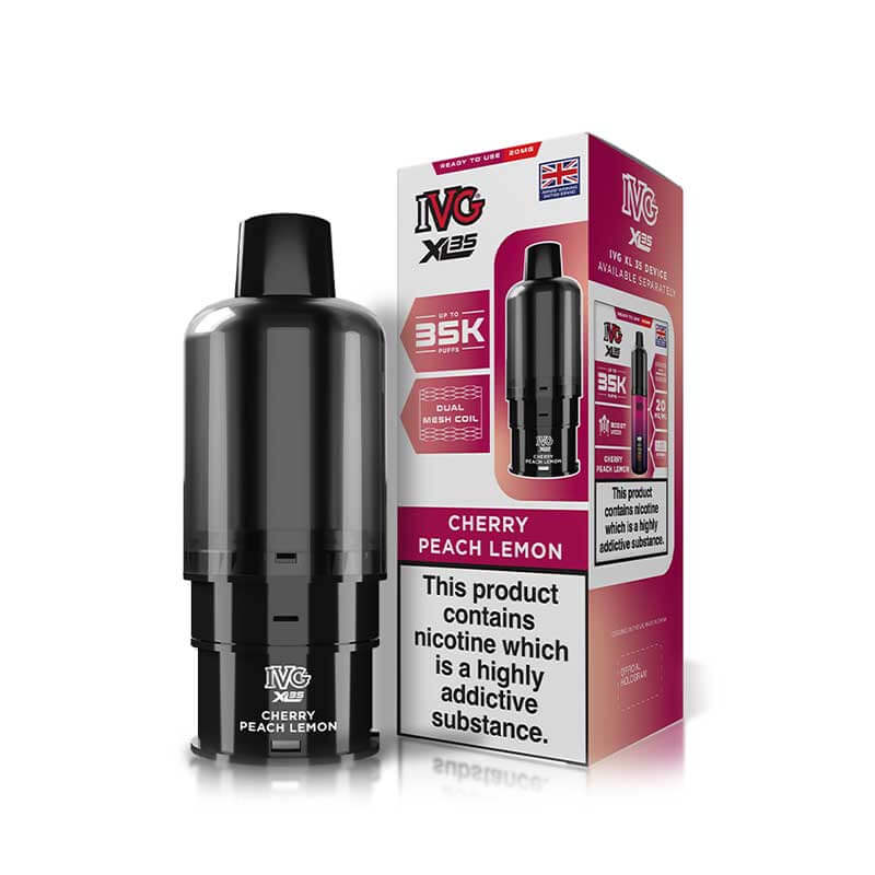 IVG XL35 Cherry Peach Lemon Prefilled Vape Pod + Refill