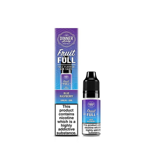 Dinner Lady Fruit Full Blue Raspberry 10ml Nic Salt E-Liquid