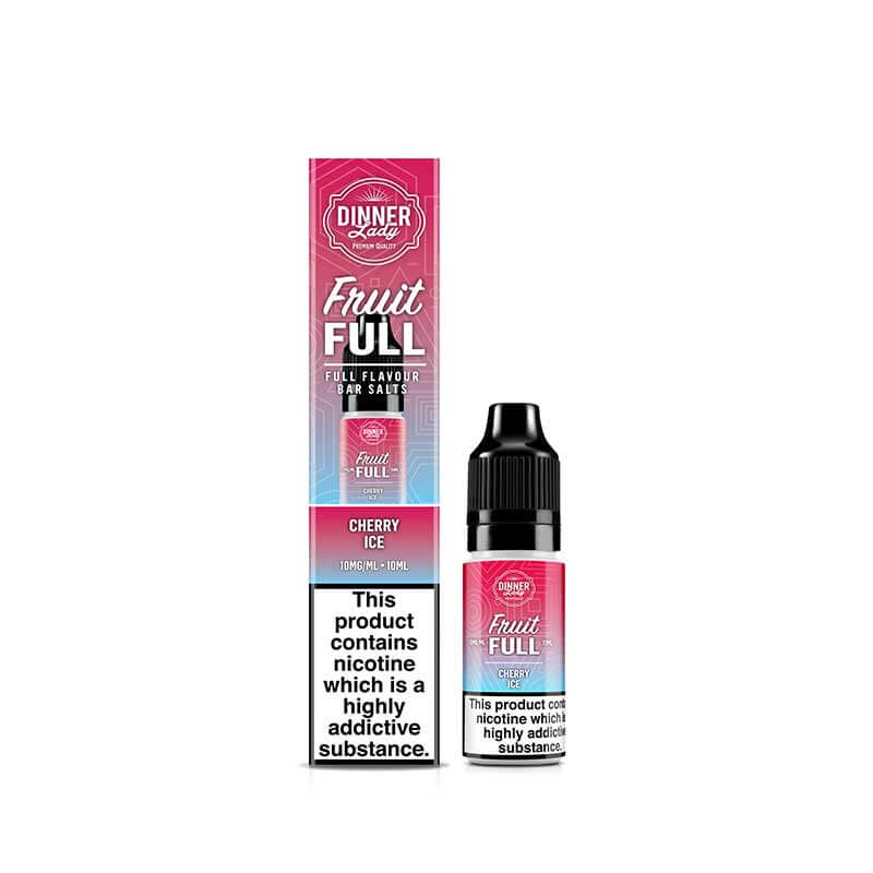 Dinner Lady Fruit Full Cherry Ice 10ml Nic Salt E-Liquid