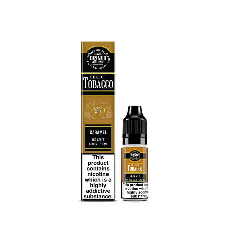 Dinner Lady Tobacco Caramel 10ml Nic Salt E-Liquid