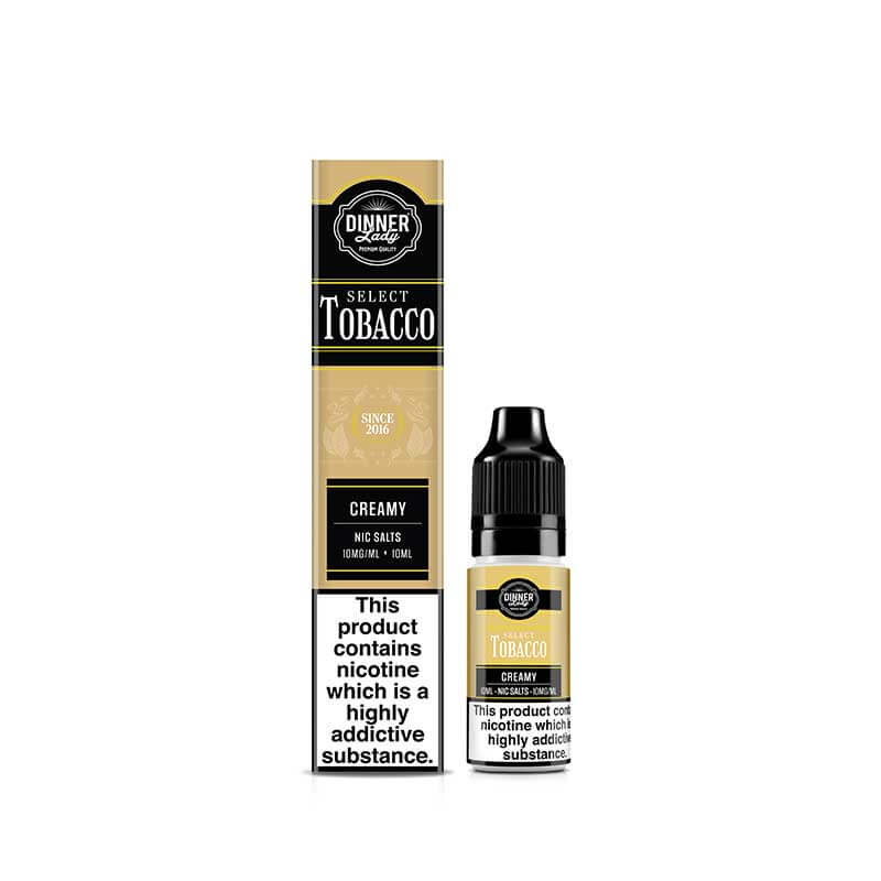 Dinner Lady Creamy Tobacco 10ml Nic Salt E-Liquid