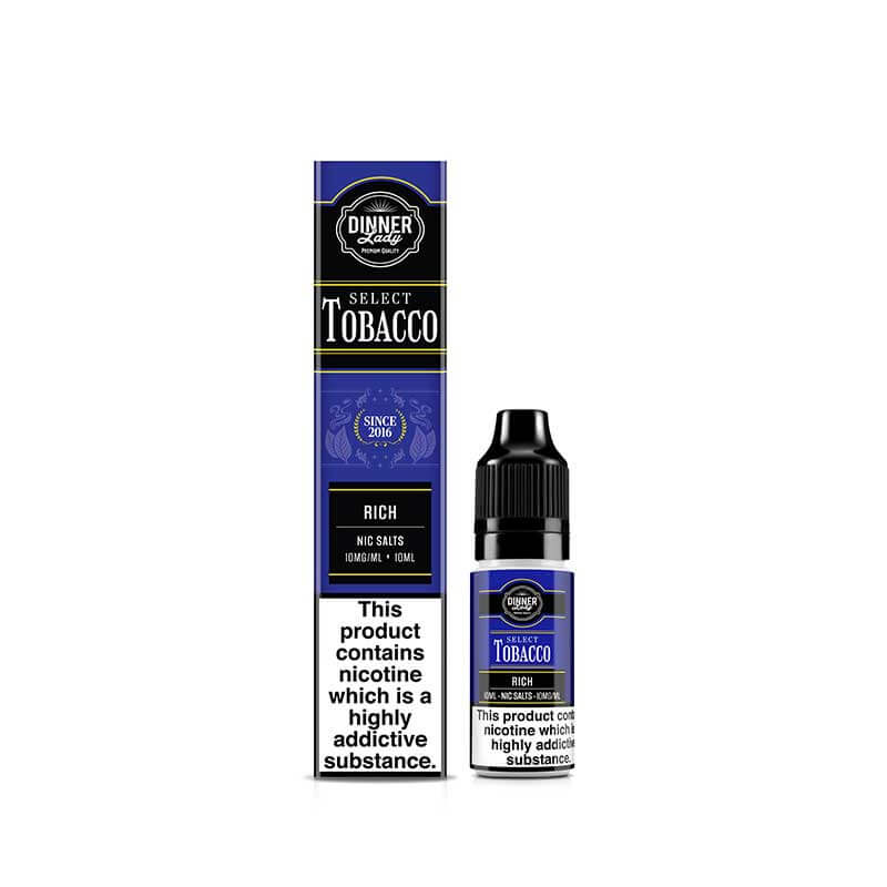 Dinner Lady Tobacco Rich 10ml Nic Salt E-Liquid