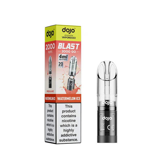 Vaporesso DOJO Blast 2000 Go Watermelon Ice Prefilled Pod & Refill