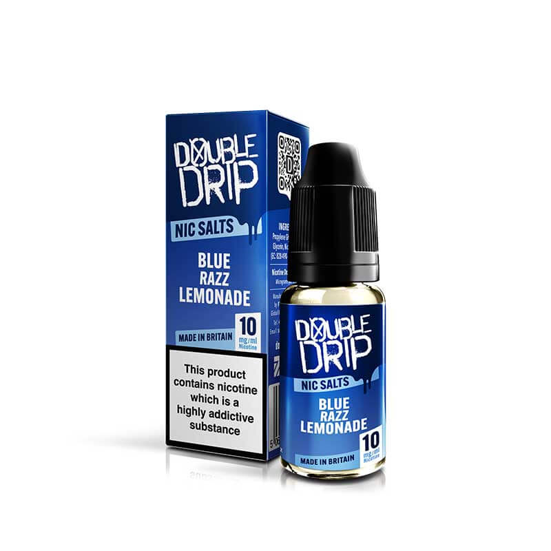 Double Drip Blue Razz Lemonade Nic Salt 10ml E-Liquid