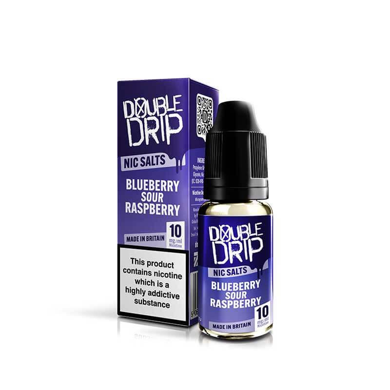 Double Drip Blueberry Sour Raspberry Nic Salt 10ml E-Liquid