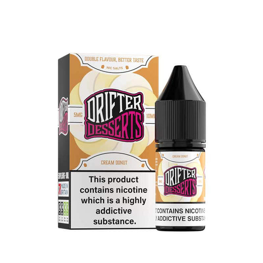 Drifter Desserts Cream Donut 10ml Nic Salt E-Liquid