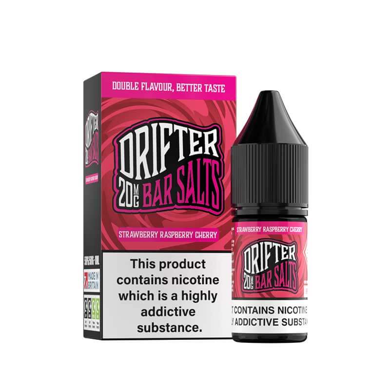 Drifter Bar Salts Strawberry Raspberry Cherry 10ml Nic Salt E-Liquid