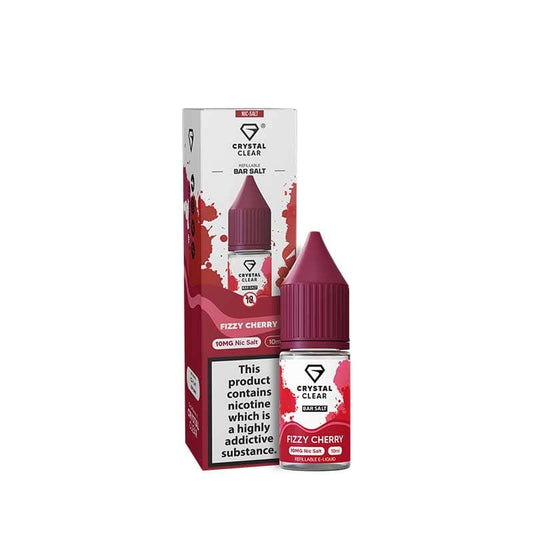 Crystal Clear Bar Salts Fizzy Cherry Nic Salts 10ml E-Liquid