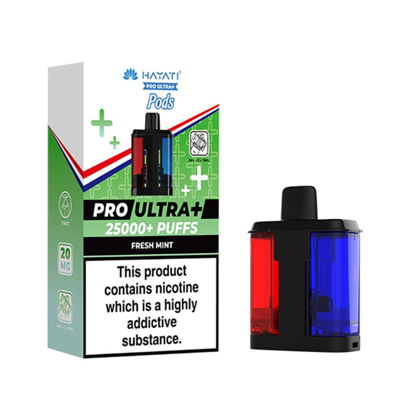Hayati Pro Ultra Plus 25k Fresh Mint Prefilled Pod + Refill