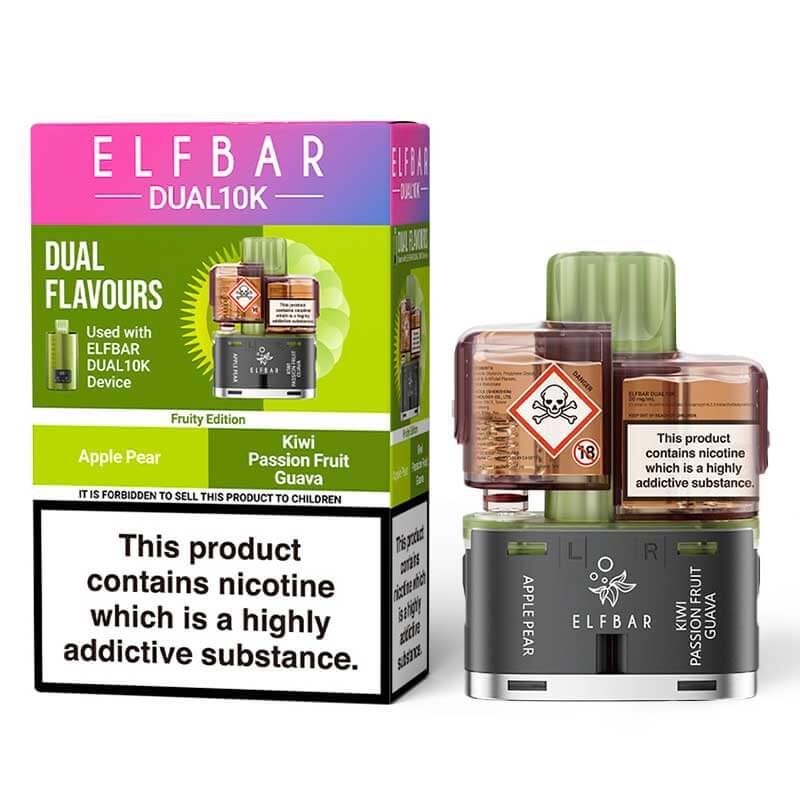 Elf Bar Dual 10K Fruity Edition Prefilled Pod + Refill