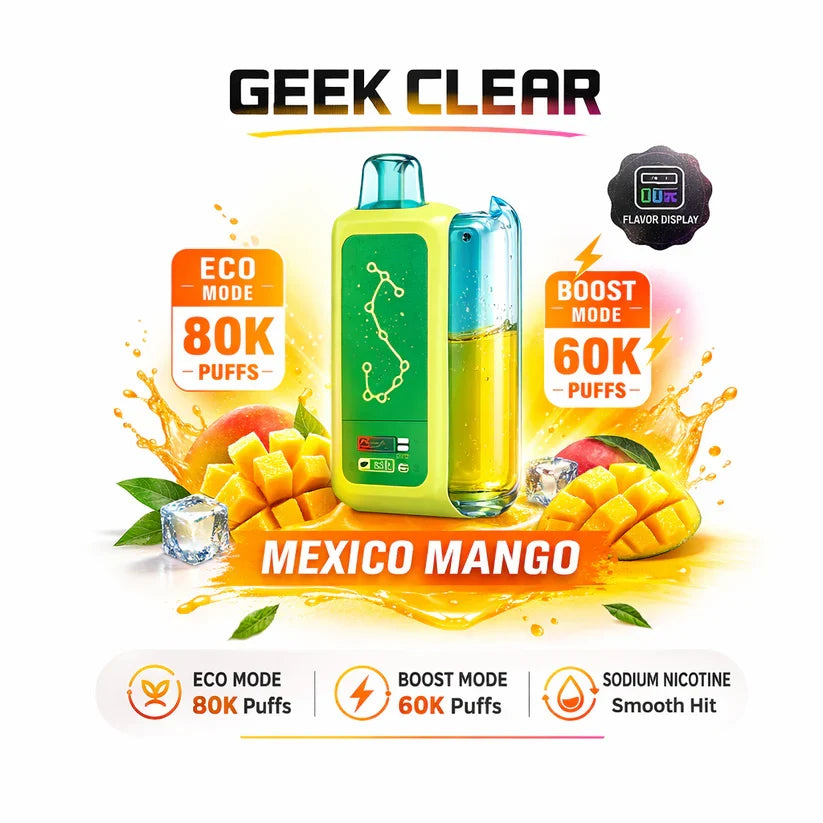 Olivebar Geek Clear 80K(80,000)Puffs Disposable Vape