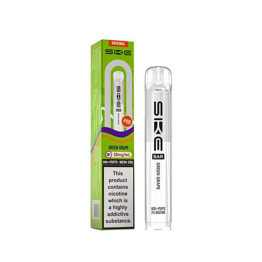 SKE Bar Green Grape Prefilled Vape Pod