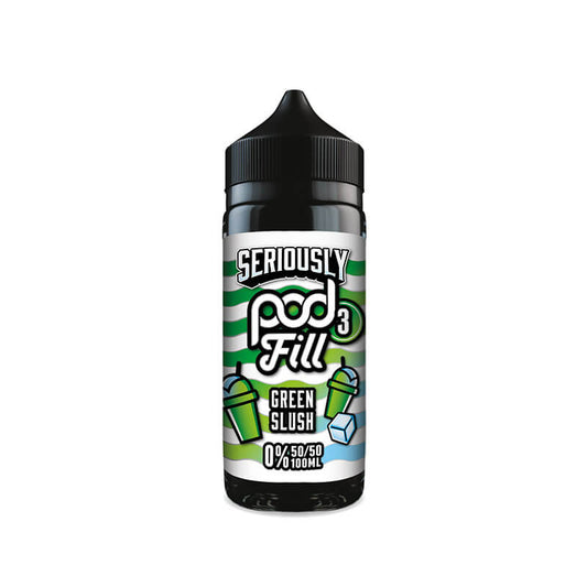 Doozy Vape Co Seriously Pod Fill 3 Green Slush 100ml Shortfill E-Liquid