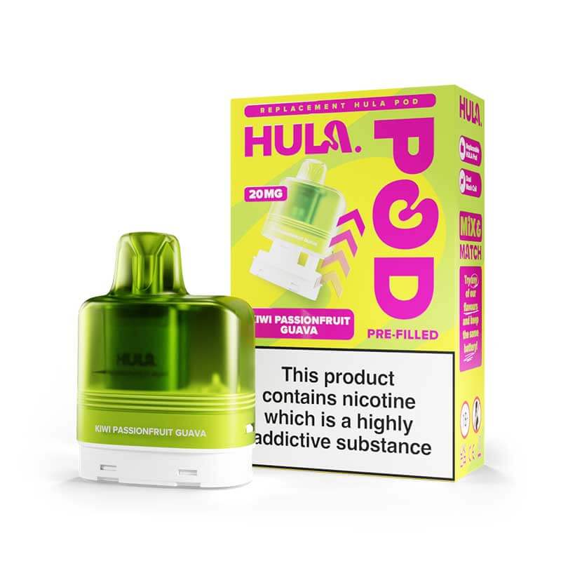 Hula 7000 Kiwi Passionfruit Guava Prefilled Vape Pod + Refill