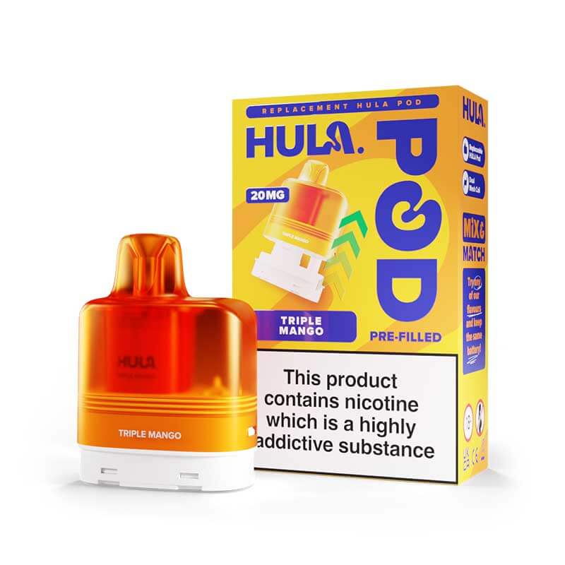 Hula 7000 Triple Mango Prefilled Vape Pod + Refill