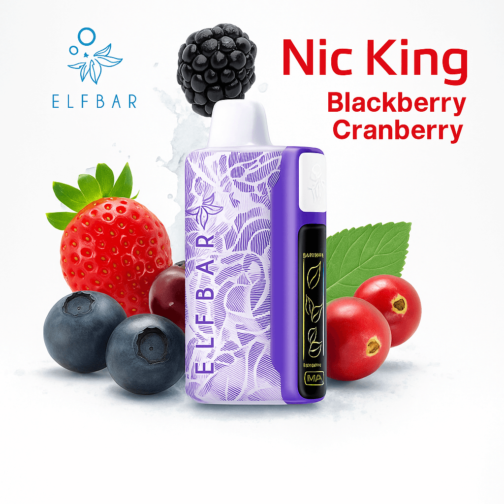 Elfbar Nic King 30K Disposable Vape – 30,000 Puffs Rechargeable Vape with Adjustable Nicotine Levels, Dual Mesh Coil & Smart Display