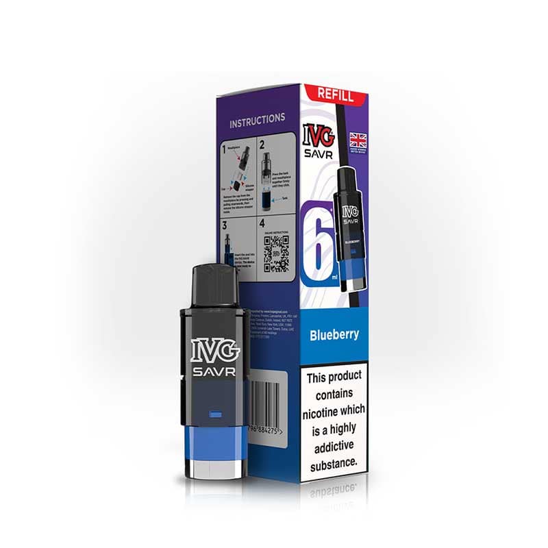 IVG Savr 3000 Blueberry Prefilled Vape Pod + Refill