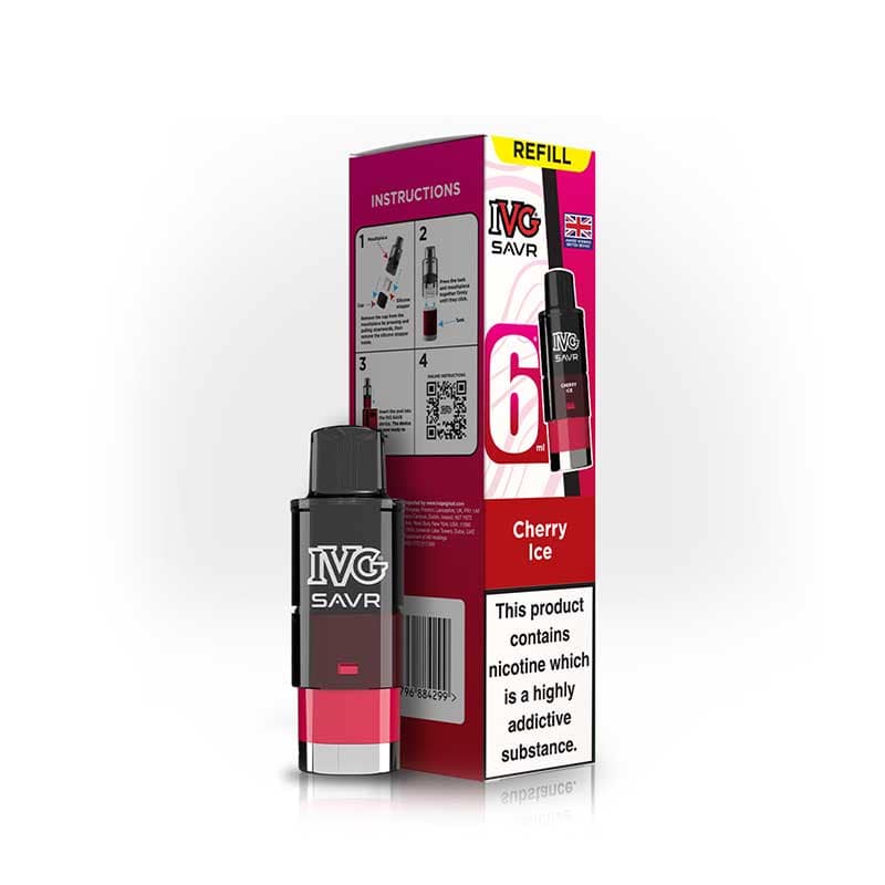 IVG Savr 3000 Cherry Ice Prefilled Vape Pod + Refill