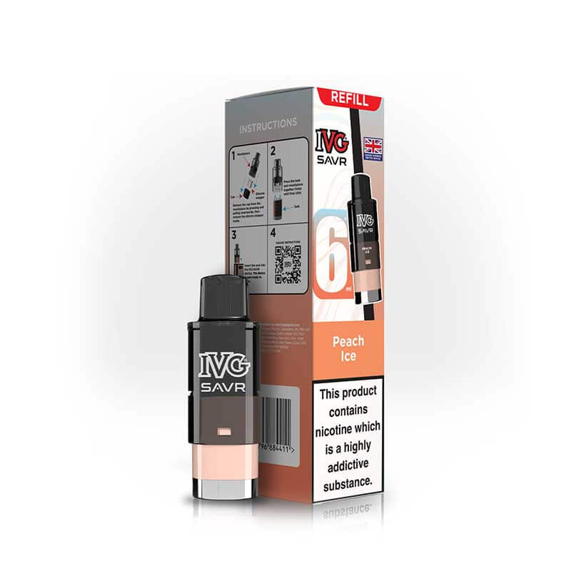 IVG Savr 3000 Peach Prefilled Vape Pod + Refill