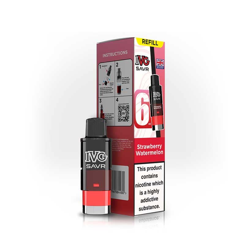 IVG Savr 3000 Strawberry Watermelon Prefilled Vape Pod + Refill