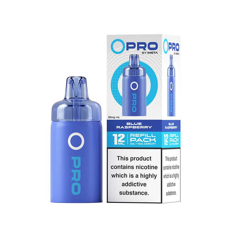 Insta O Pro Blue Raspberry Prefilled Vape Pod + Refill