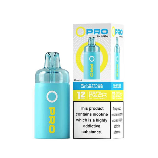 Insta O Pro Blue Razz Lemonade Prefilled Vape Pod + Refill