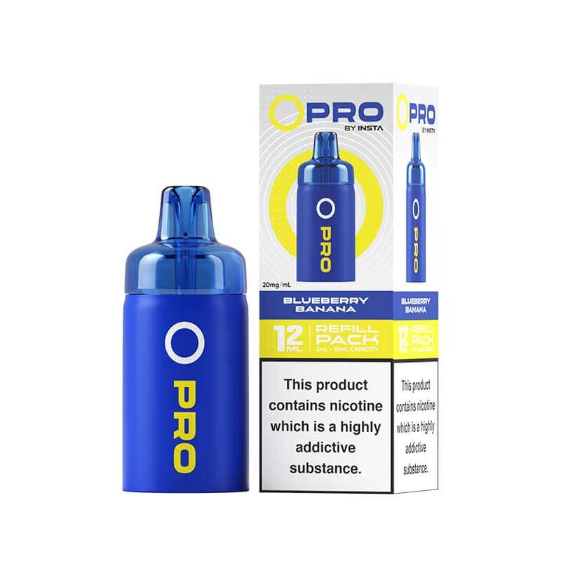 Insta O Pro Blueberry Banana Prefilled Vape Pod + Refill