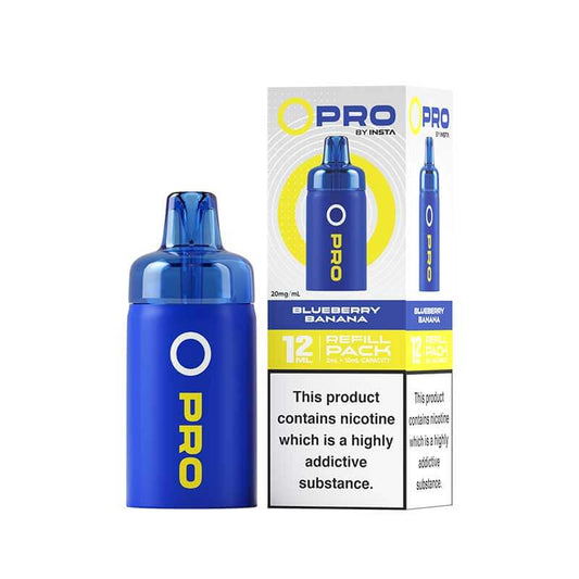 Insta O Pro Blueberry Banana Prefilled Vape Pod + Refill
