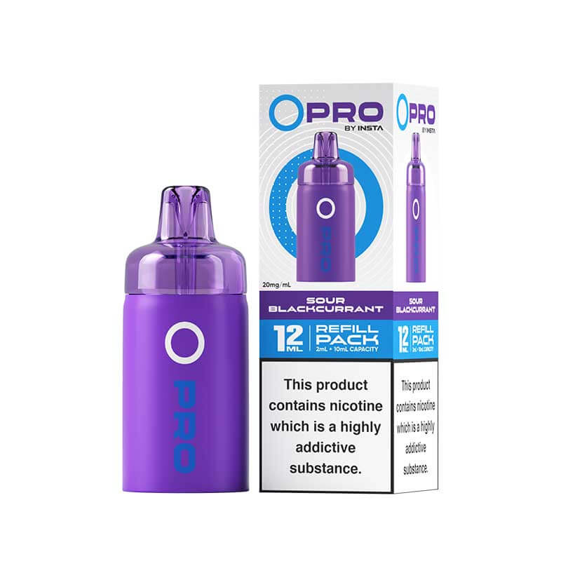 Insta O Pro Sour Blackcurrant Prefilled Vape Pod + Refill