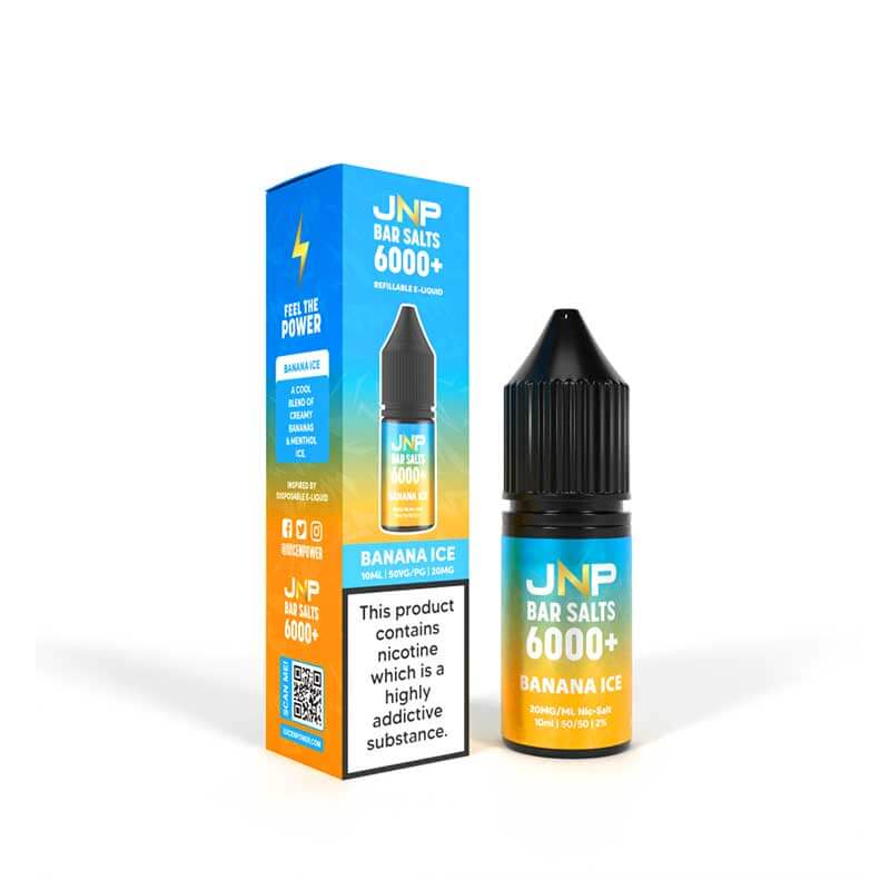 Juice N Power Bar Salts 6000+ Banana Ice 10ml E-Liquid