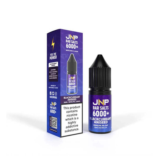 Juice N Power Bar Salts 6000+ Blackcurrant Aniseed 10ml E-Liquid