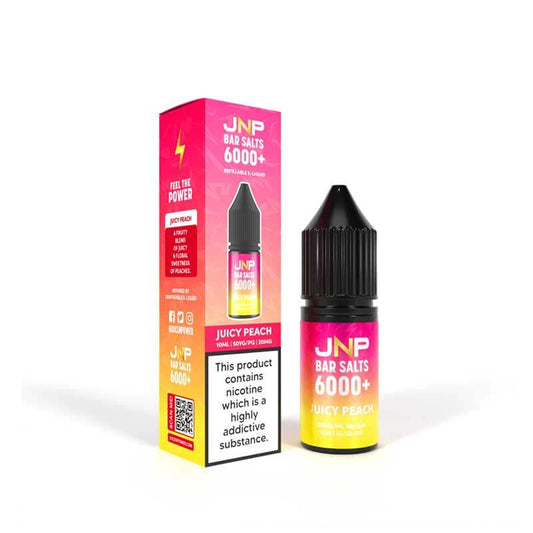 Juice N Power Bar Salts 6000+ Juicy Peach 10ml E-Liquid