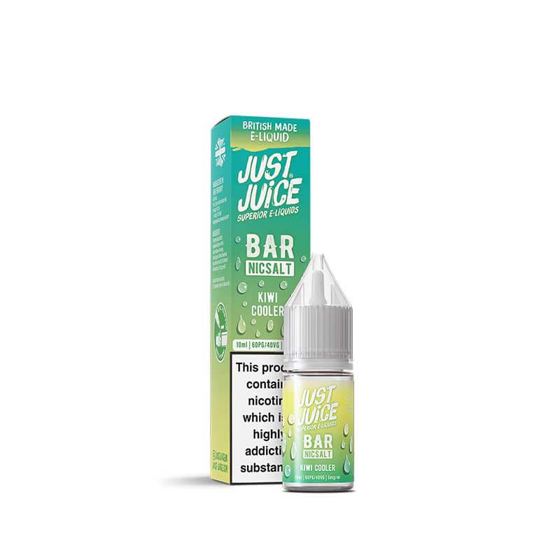 Just Juice Bar Range Kiwi Cooler 10ml Nic Salt E-Liquid