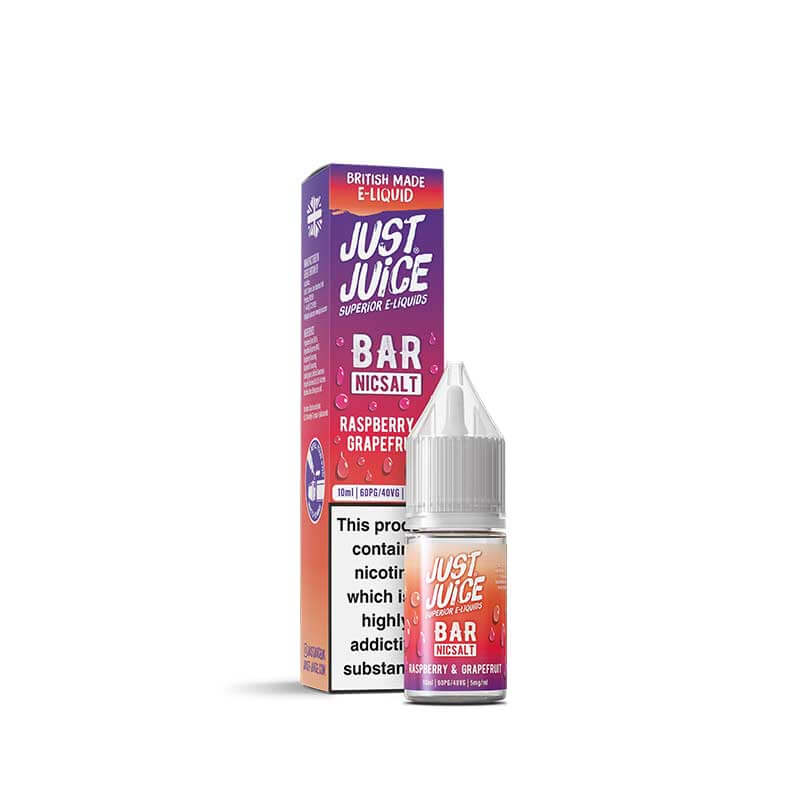 Just Juice Bar Range Raspberry & Grapefruit 10ml Nic Salt E-Liquid