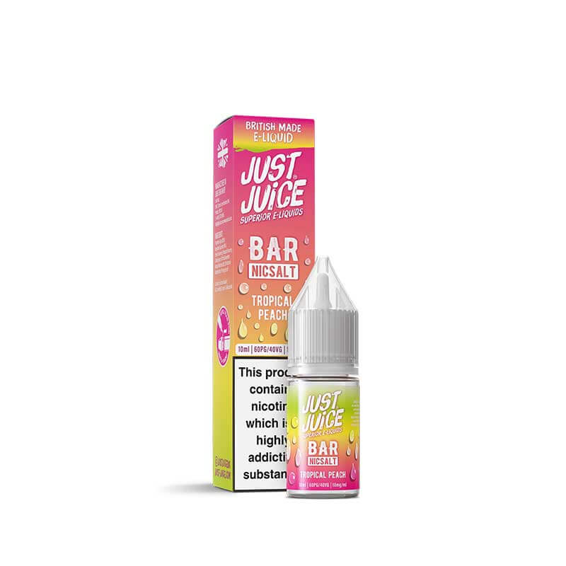 Just Juice Bar Range Tropical Peach 10ml Nic Salt E-Liquid