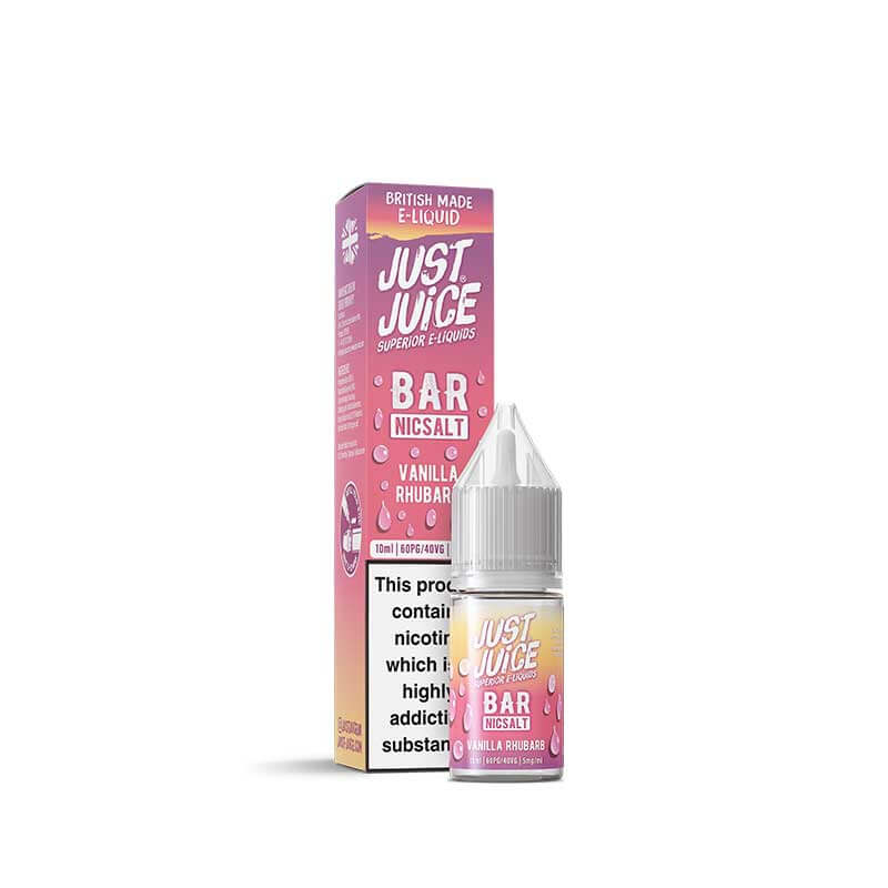 Just Juice Bar Range Vanilla Rhubarb 10ml Nic Salt E-Liquid