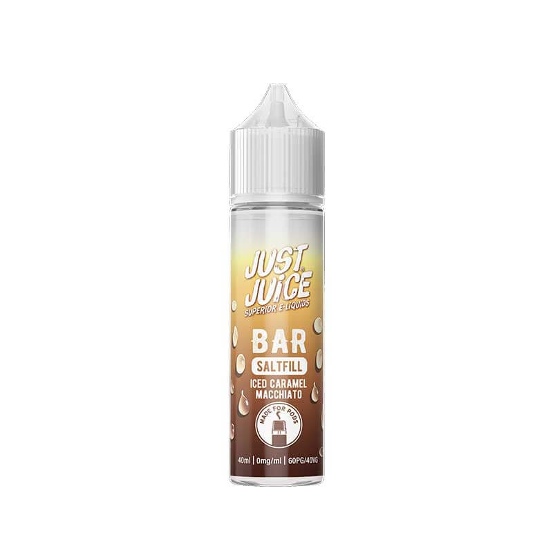 Just Juice  Bar Saltfill Iced Caramel Macchiato Shortfill 40ml E-Liquid