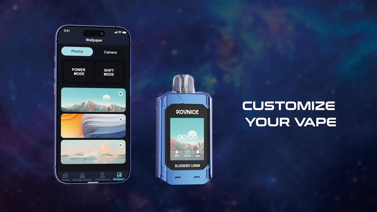Kovnice Rush 20K Puffs - World First Smart HD Screen Vape Device