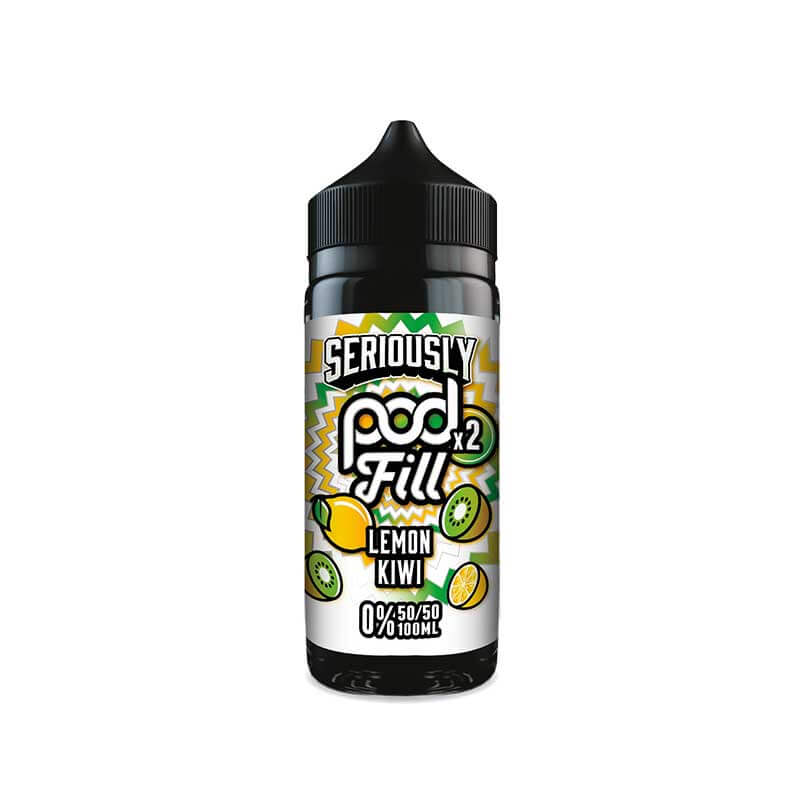 Doozy Vape Co Seriously Pod Fill x2 Lemon Kiwi 100ml Shortfill E-Liquid