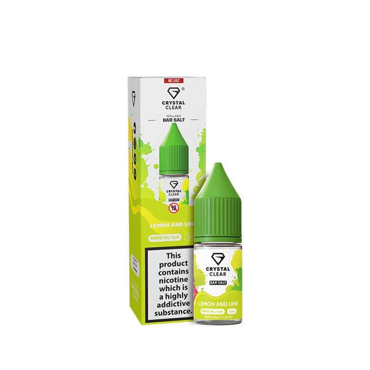 Crystal Clear Bar Salts Lemon & Lime Nic Salts 10ml E-Liquid
