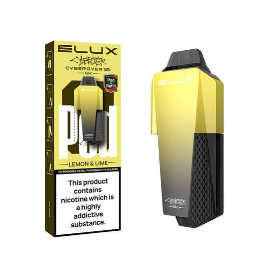 Elux Cyberover 6K Lemon & Lime Prefilled Vape Pods + Refill