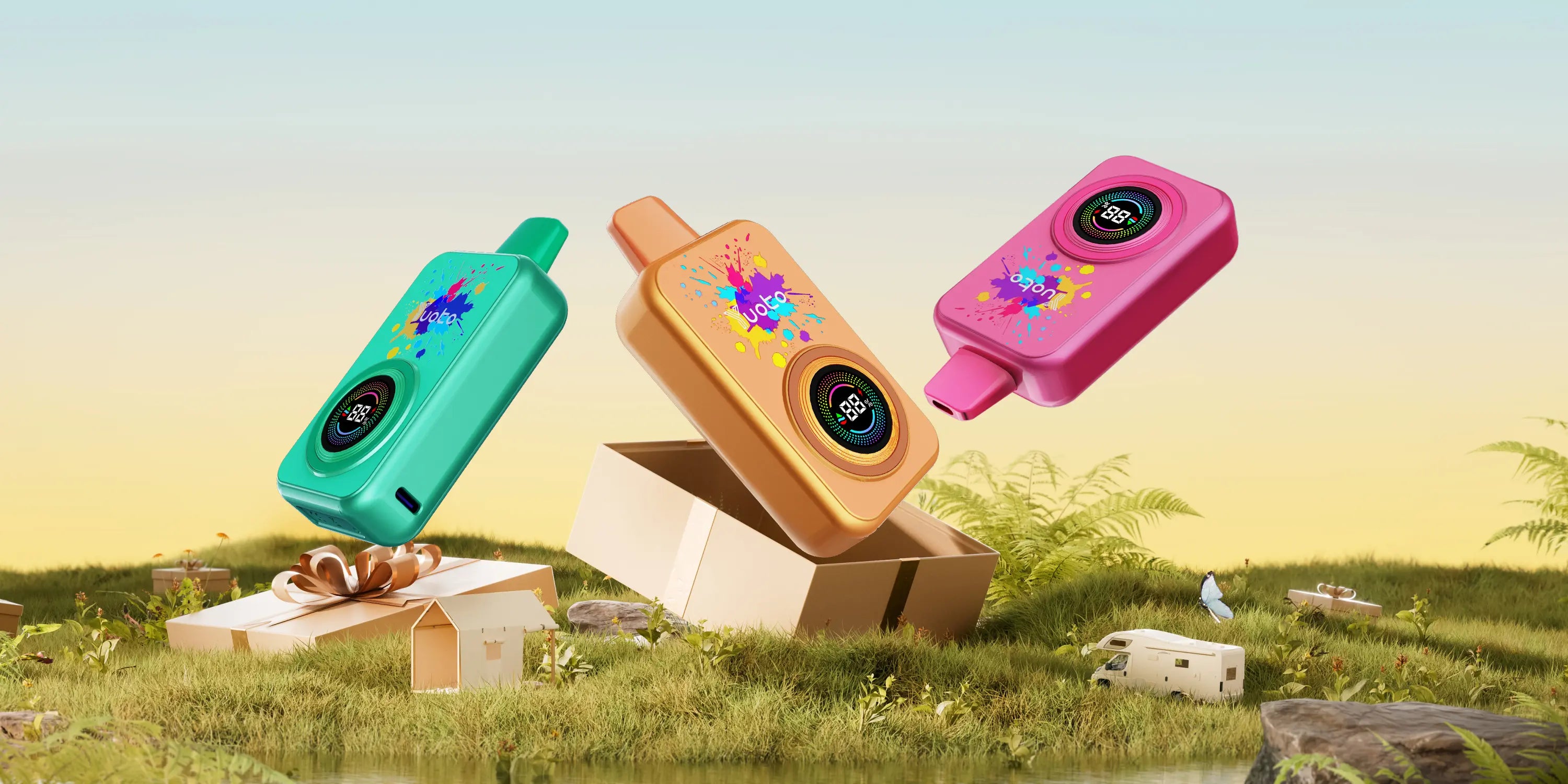 Yuoto Lens 50000 Puffs Disposable Vape – Rechargeable Mesh Coil 5% Nic Salt Long-Lasting Vape