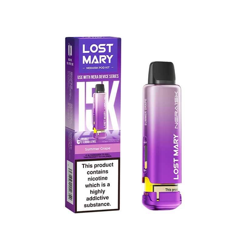 Lost Mary Nera15K Summer Grape Prefilled Vape Pods