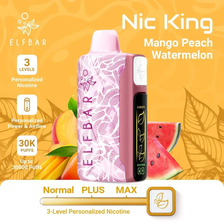 ELF Bar Nic King 30,000 Puffs - 3 Level Adjustable Nicotine