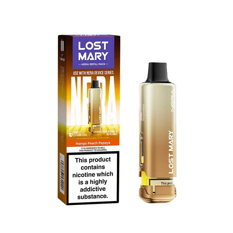Lost Mary Nera15K Mango Peach Papaya Prefilled Vape Pods