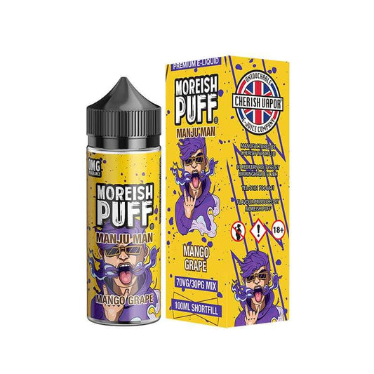 Moreish Puff Manju Man Mango Grape 100ml Shortfill E-Liquid